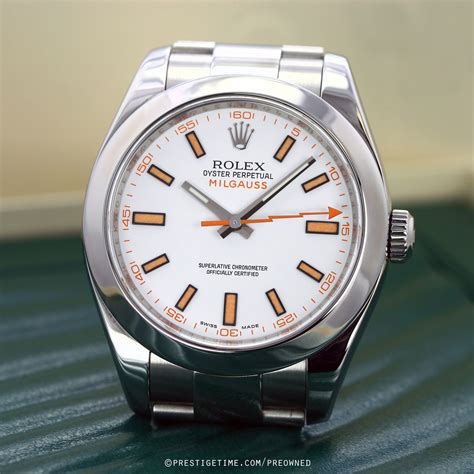 rolex milgauss for sale used|pre owned rolex milgauss.